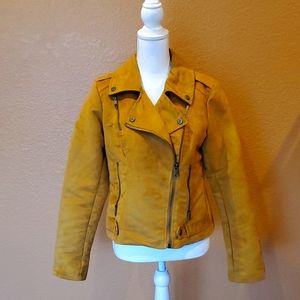 Steve Madden mustard yellow moto jacket
